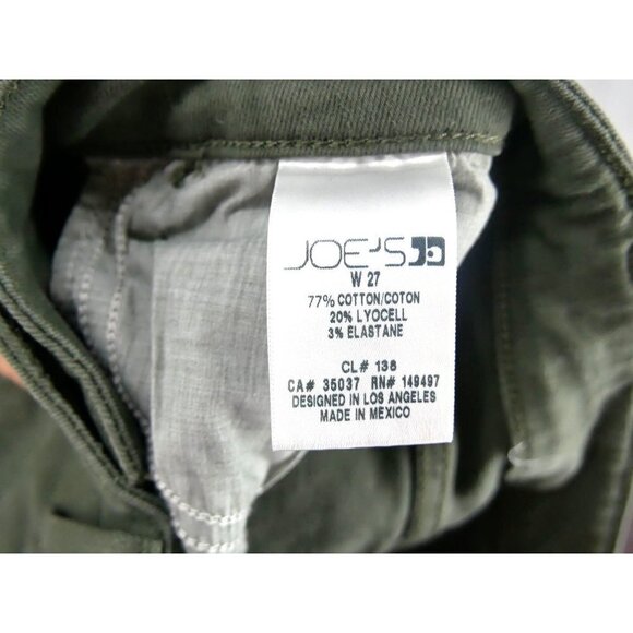 NWOT Joe's Jeans Skinny Slit Ankle High Rise Jeans in Kale Green 27 - Picture 5 of 6